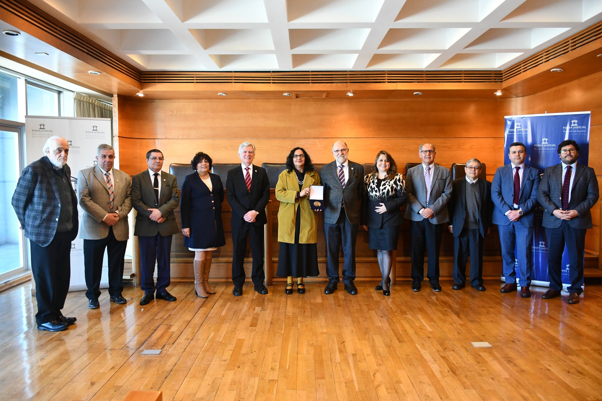Pleno de la Corte de Talca recibe a la Gran Logia de Chile